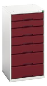 16925049.** verso drawer cabinet with 7 drawers. WxDxH: 525x550x1000mm. RAL 7035/5010 or selected